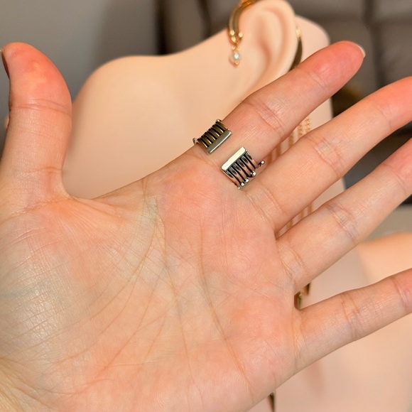 S925 Silver Stacked Ring - Picture 5 of 7